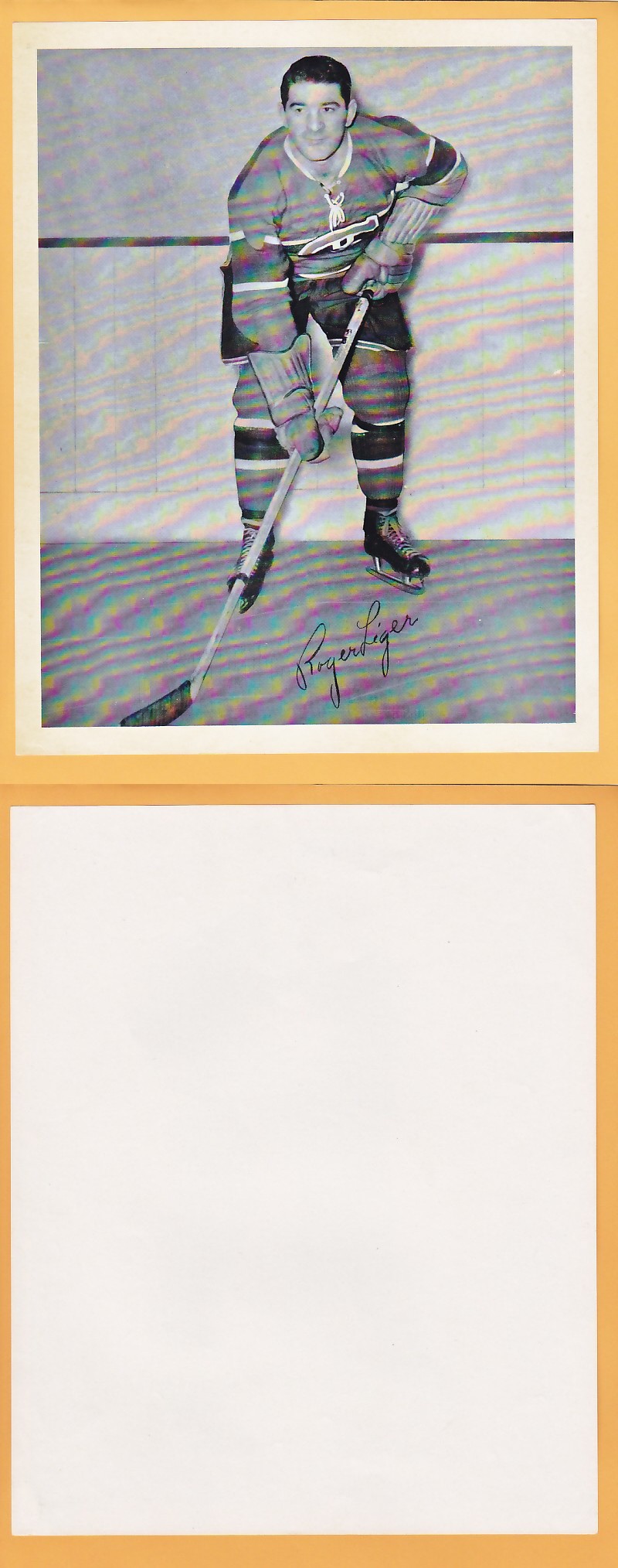 1945-54 QUAKER OATS PHOTO ROGER LEGER V.2 photo 1945-54 QUAKER OATS PHOTO ROGER LEGER V.2 photo